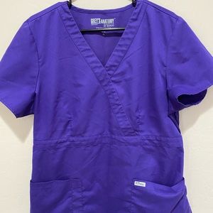 Purple scrub top